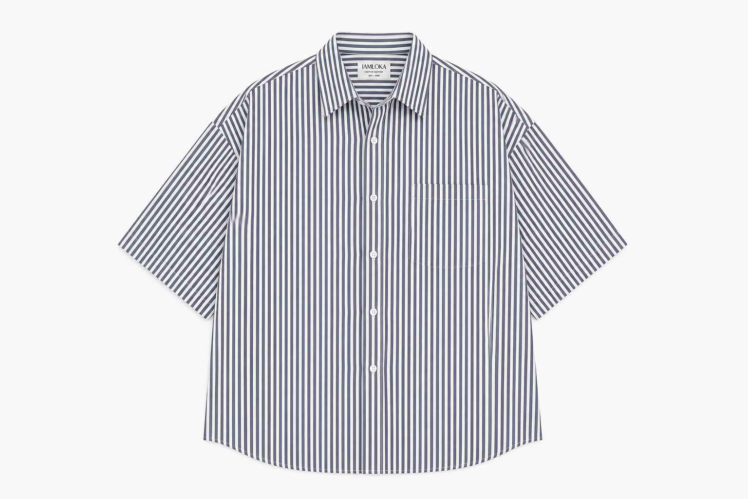 Striped shirt on a white background
