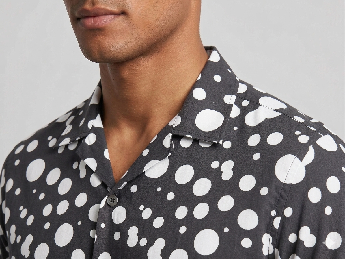 Polka Dots Cuban Shirt