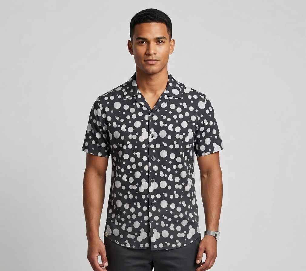 Polka Dots Cuban Shirt