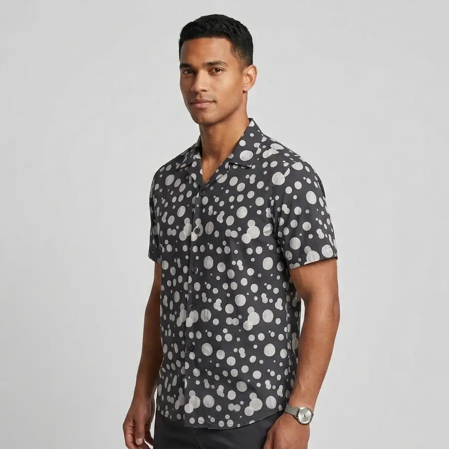 Polka Dots Cuban Shirt