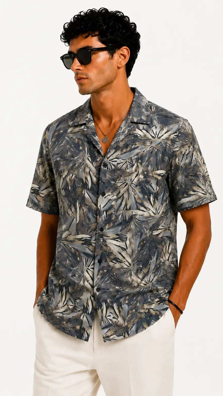 Shadow Palm Cuban Shirt