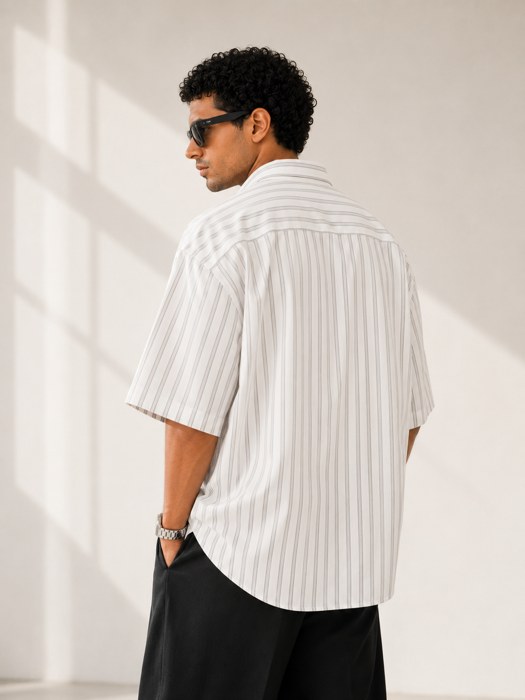 Trident Stripe Oversized Shirt