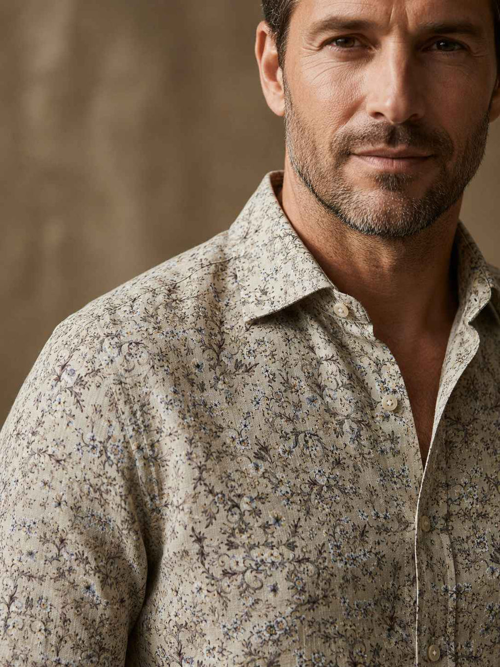 Vintage Bloom Linen Shirt