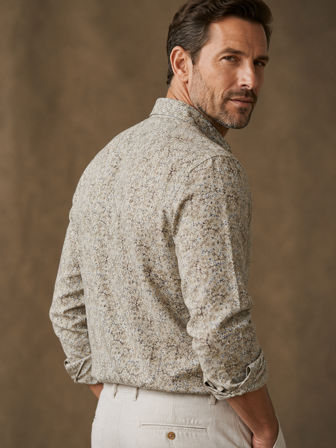 Vintage Bloom Linen Shirt