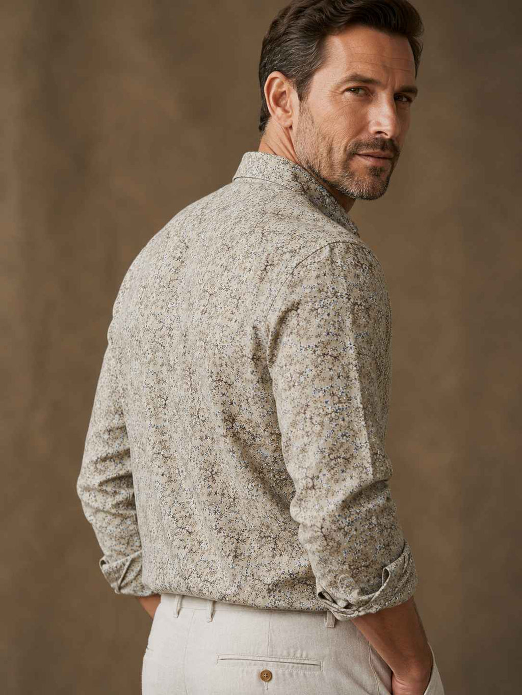 Vintage Bloom Linen Shirt