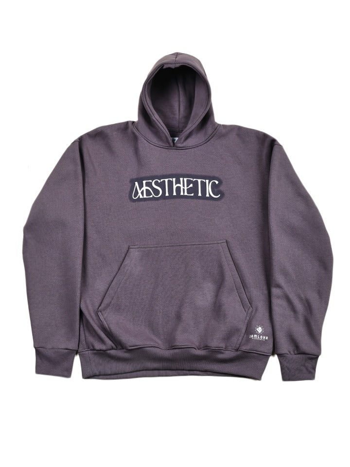 Steel Grey Aesthetic Oversized Hoodie