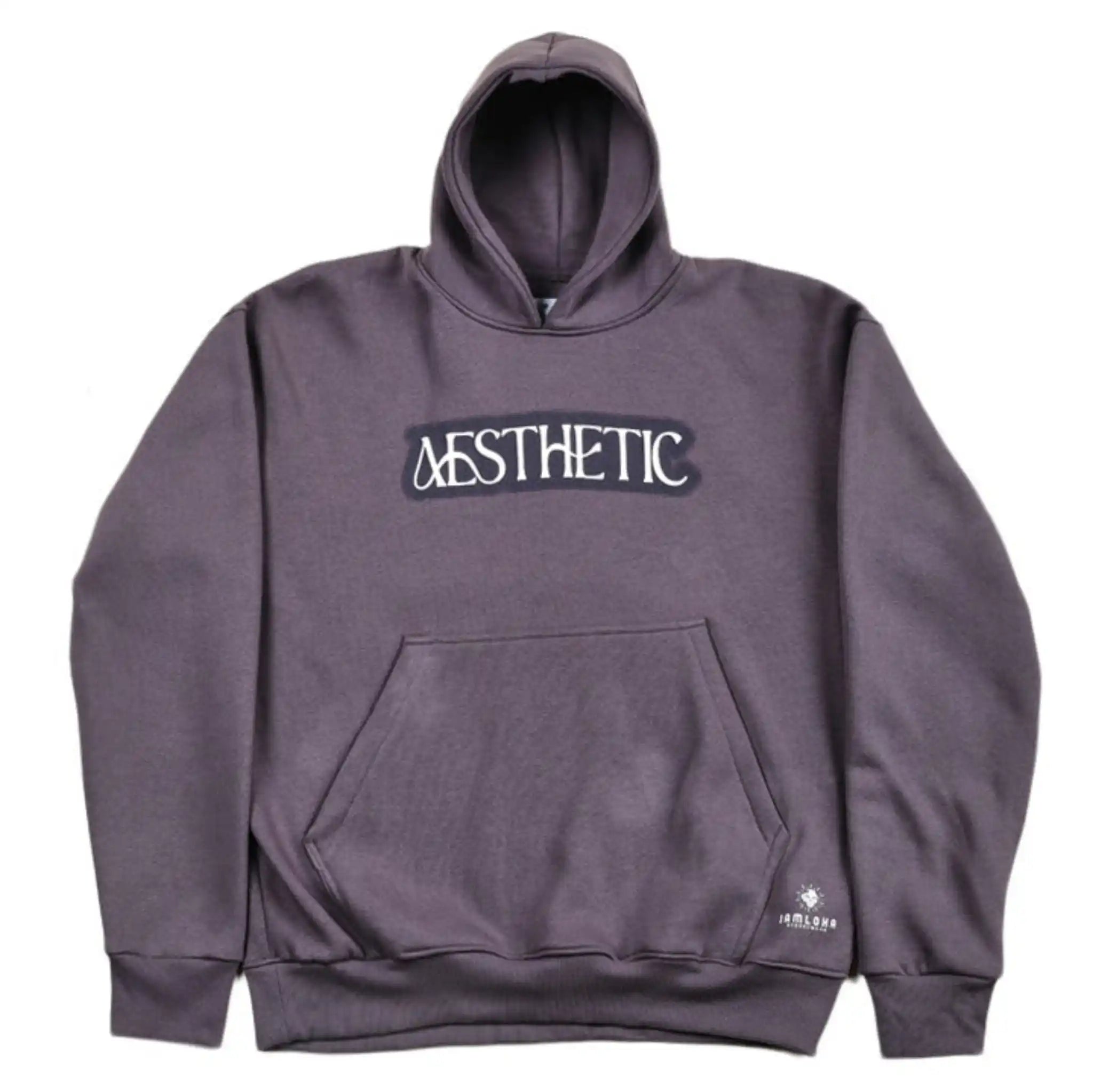 Steel Grey Aesthetic Oversized Hoodie
