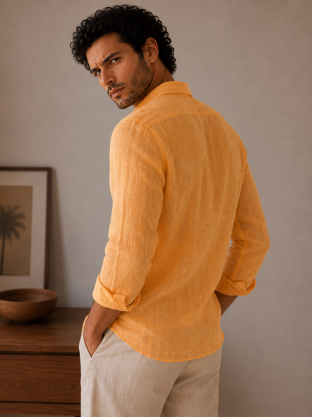 Saffron Linen Shirt