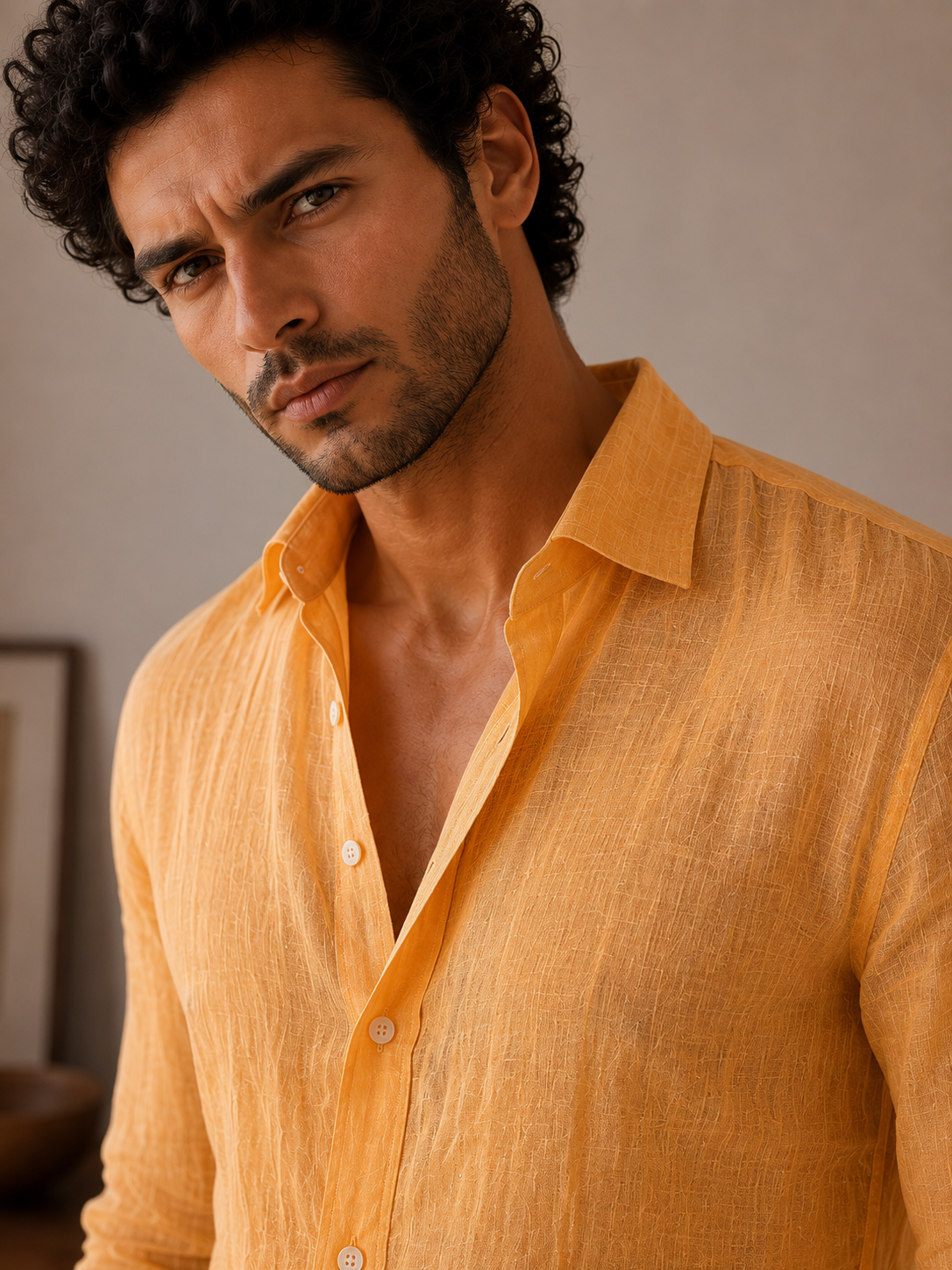 Saffron Linen Shirt