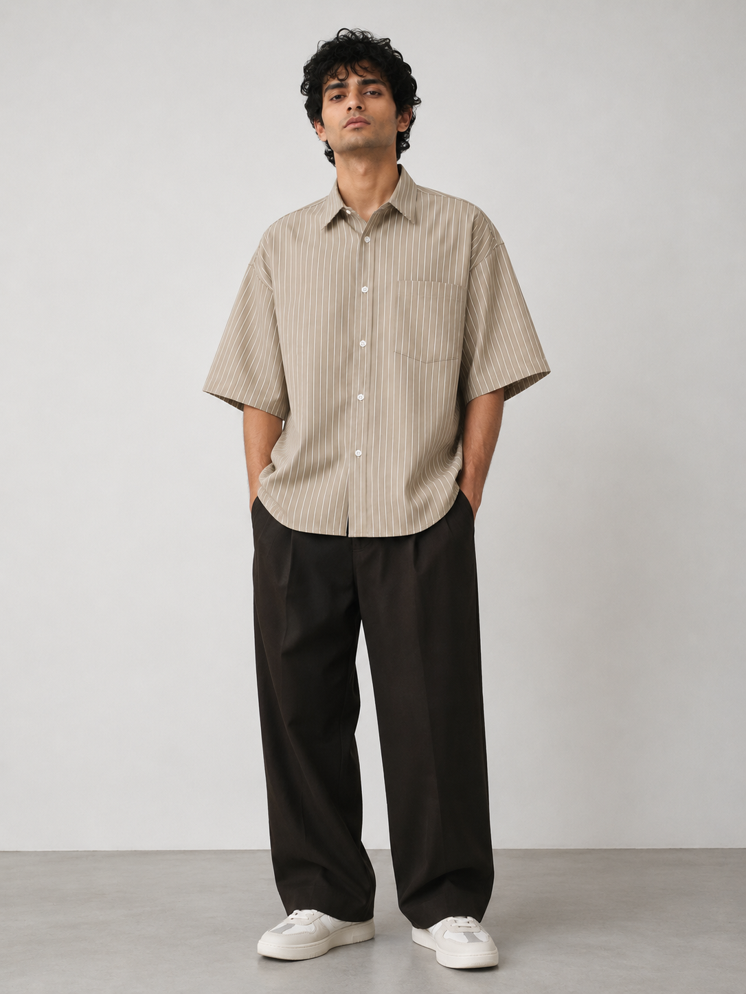 Dune Striped Oversized Shirt