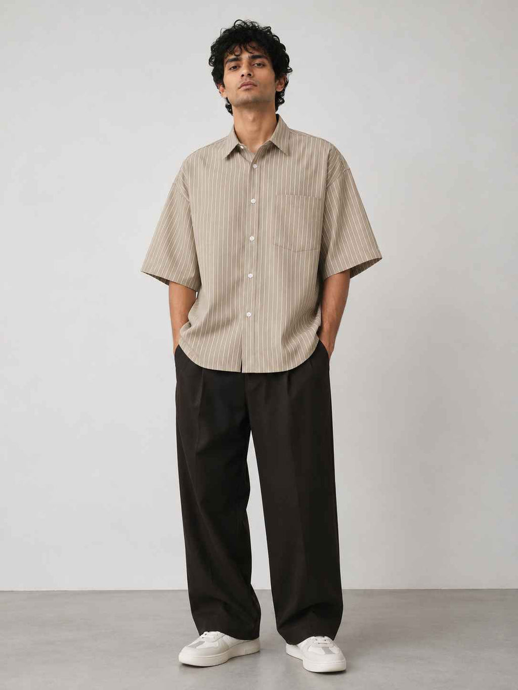 Dune Striped Oversized Shirt