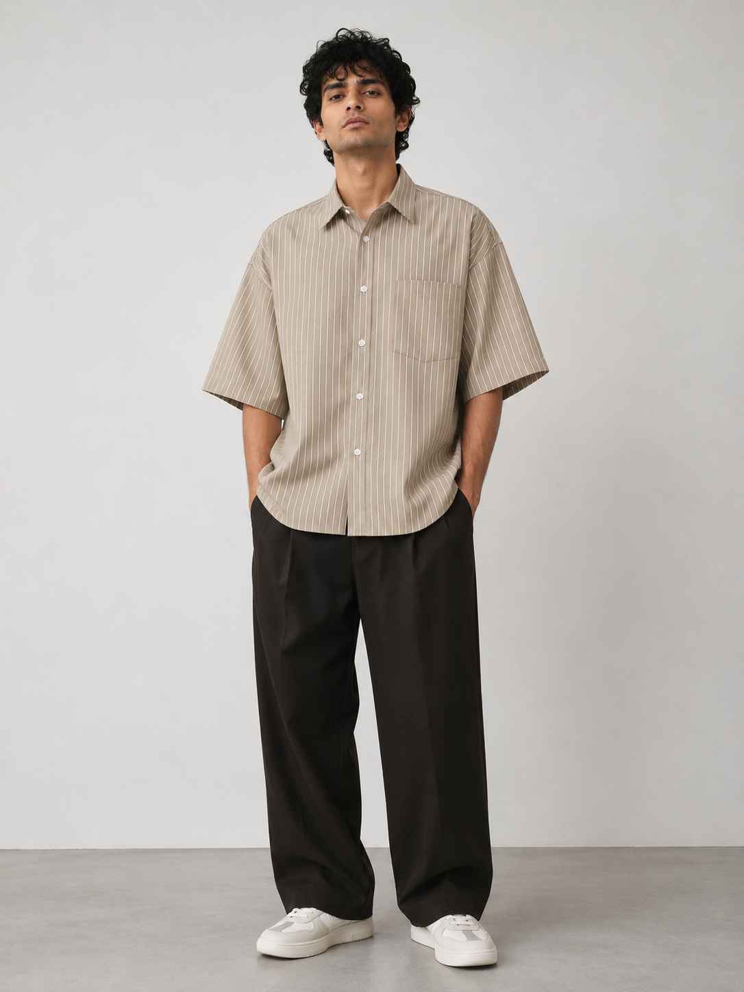 Dune Striped Oversized Shirt
