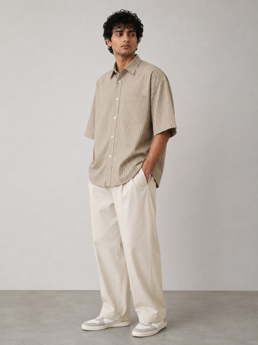 Dune Striped Oversized Shirt
