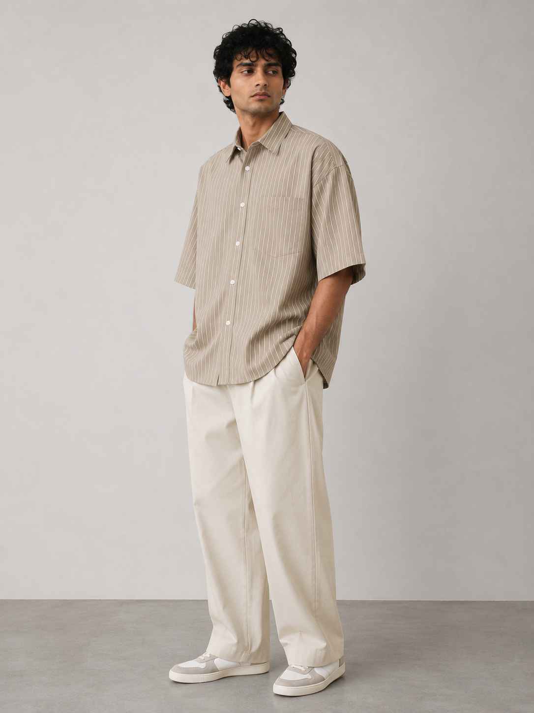 Dune Striped Oversized Shirt