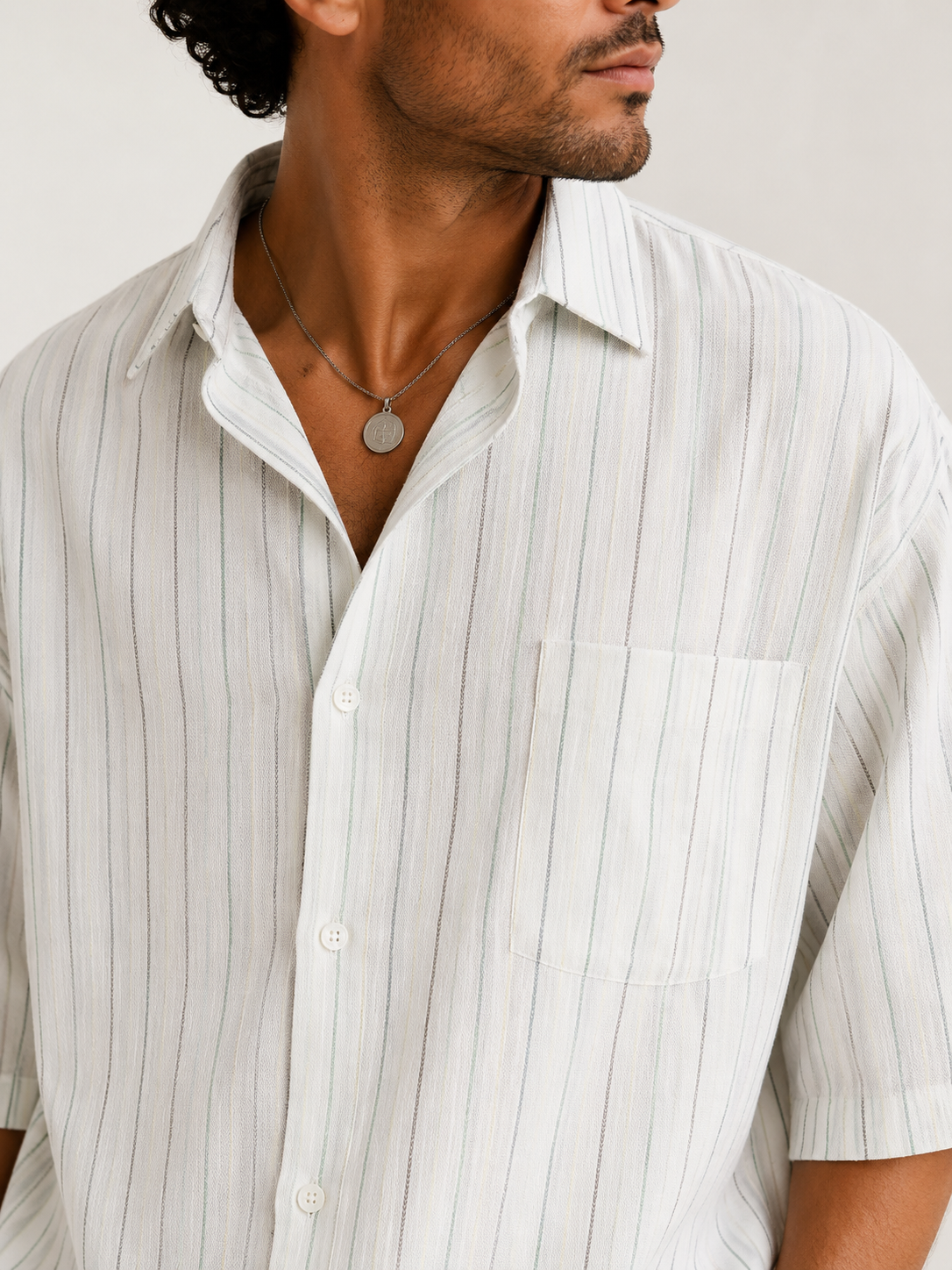 Chainsaw Stripe Oversized Shirt