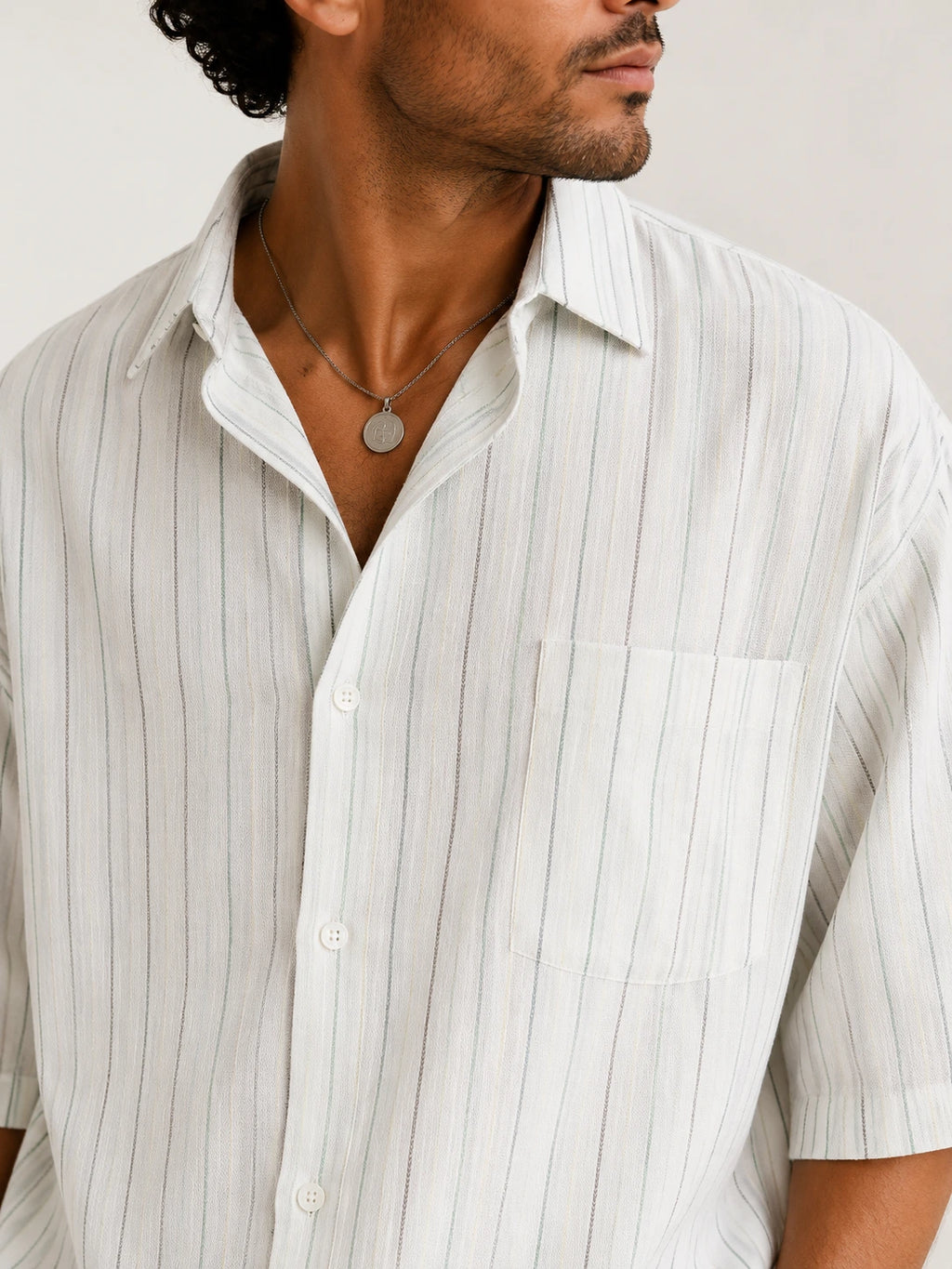 Chainsaw Stripe Oversized Shirt