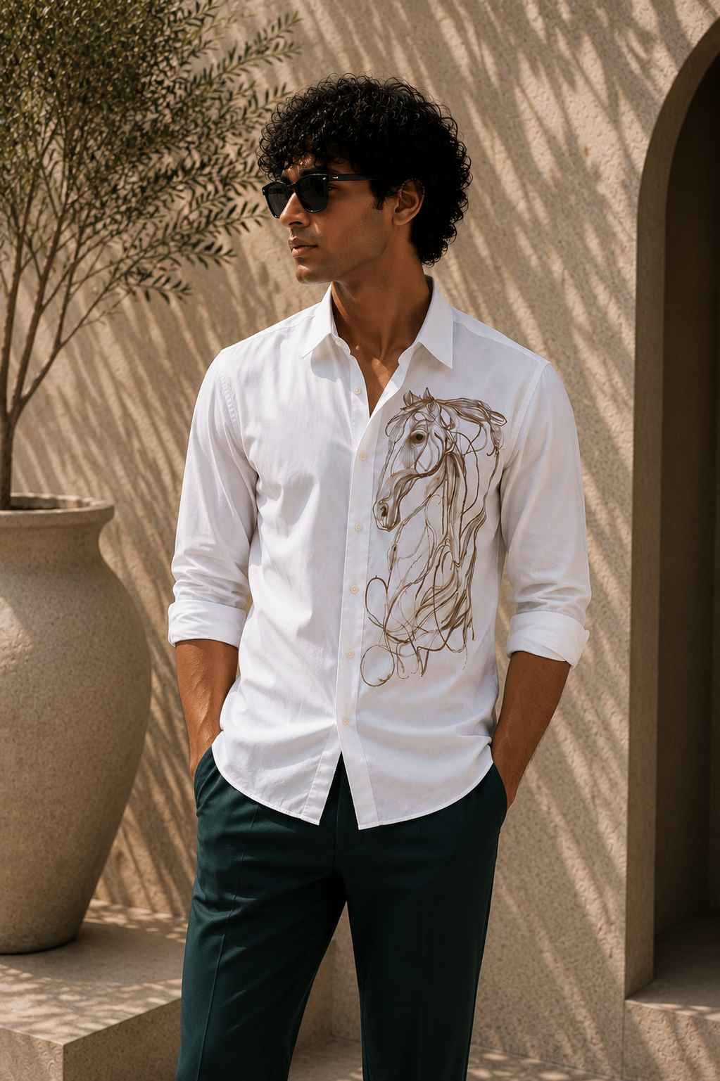 The Stallion Embroidered Shirt