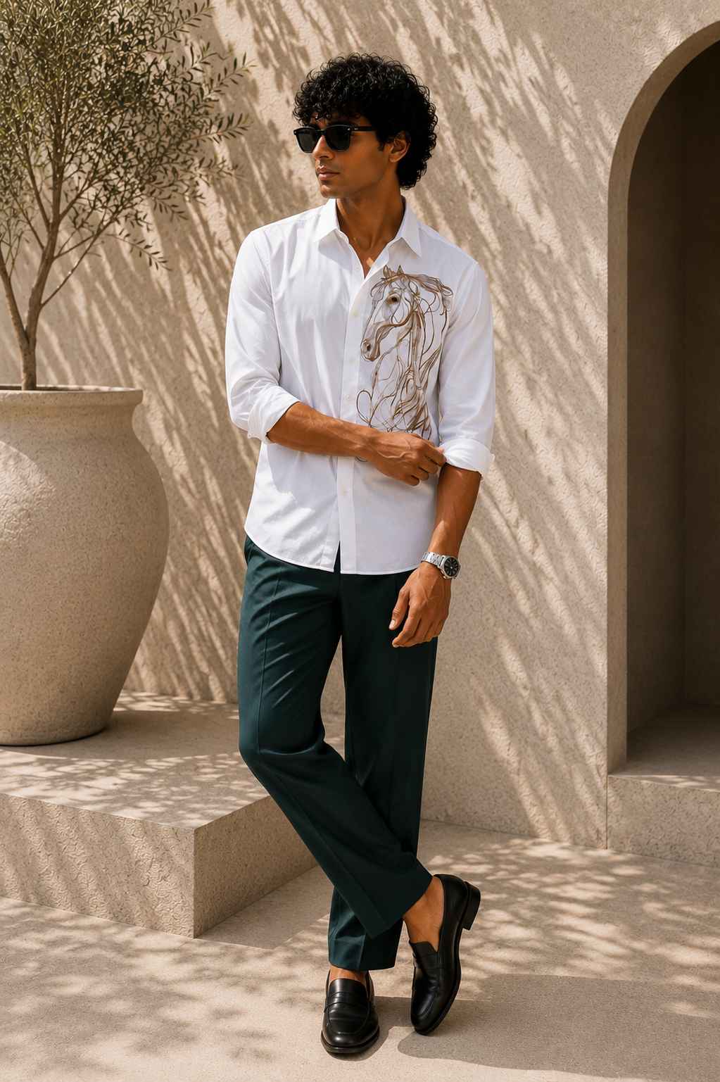 The Stallion Embroidered Shirt