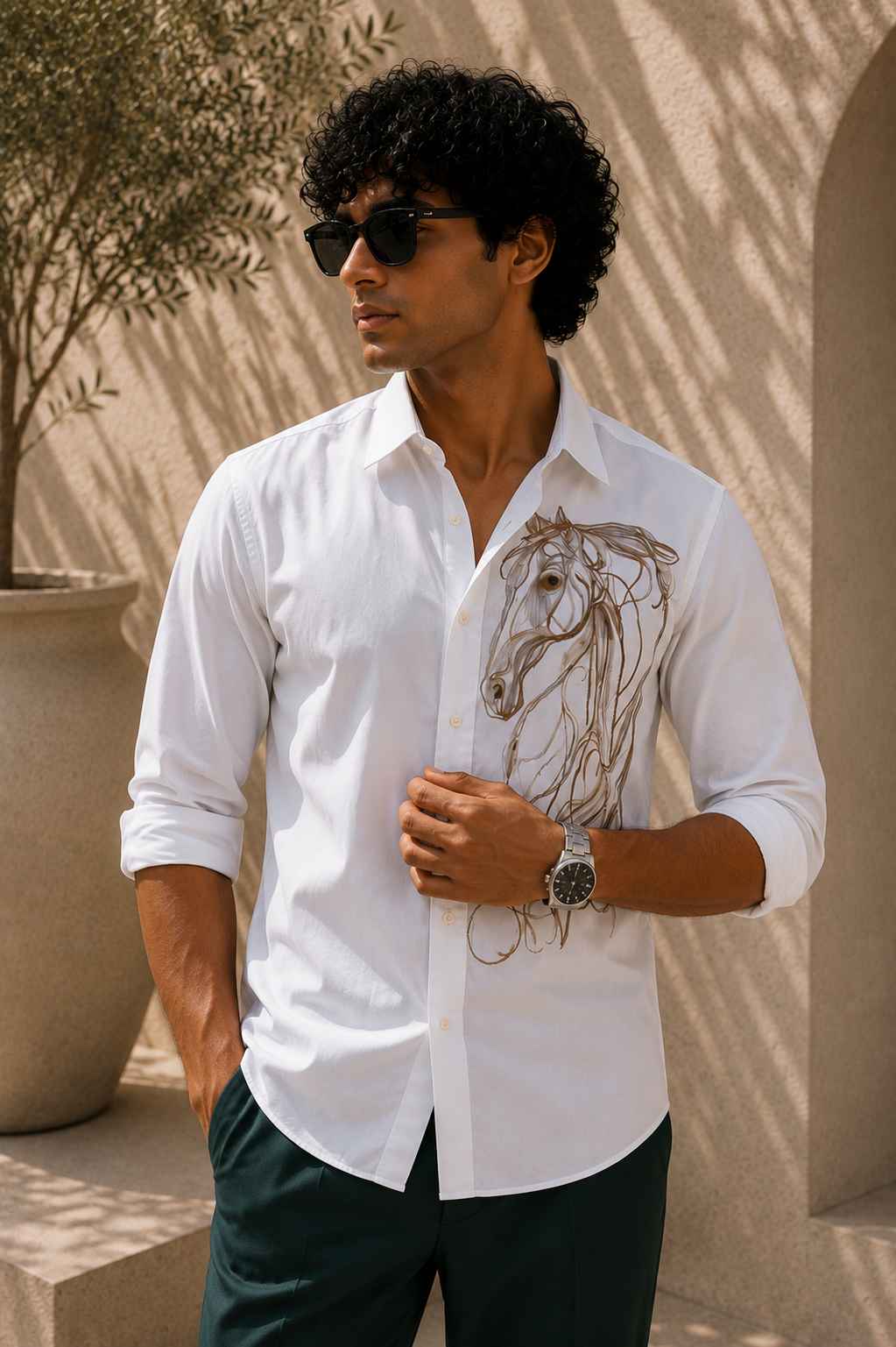 The Stallion Embroidered Shirt