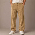 Khaki Corduroy Pant - Relaxed Fit