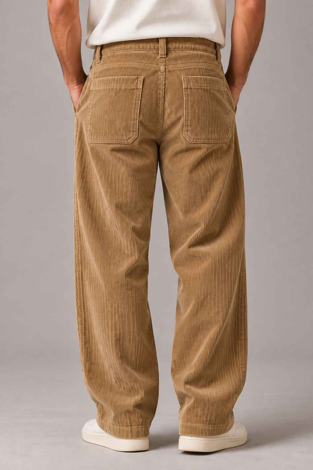 Khaki Corduroy Pant - Relaxed Fit