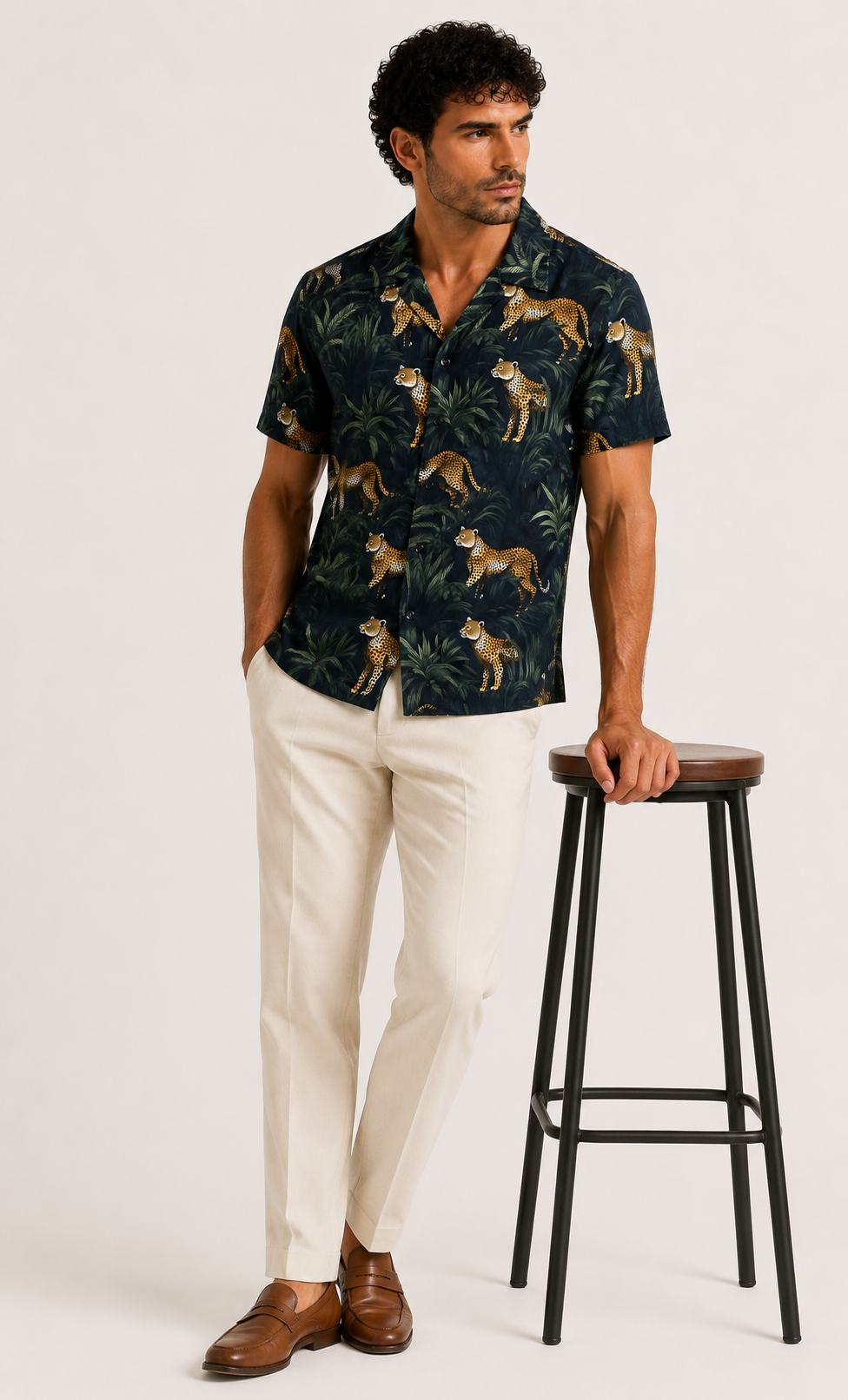 Midnight Safari Cuban Shirt