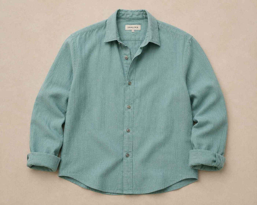 Sage Green Linen Shirt - European 60 LEA