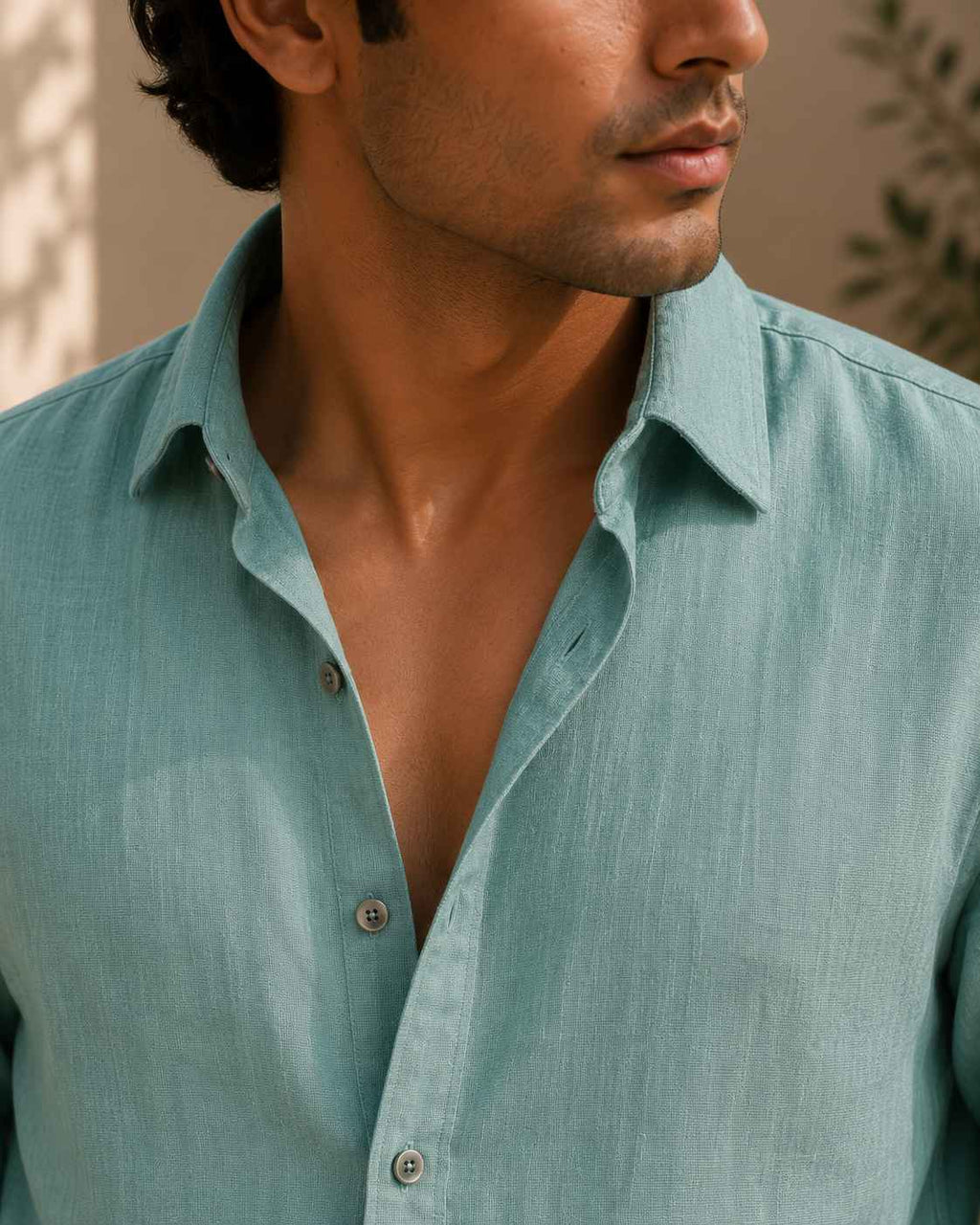 Sage Green Linen Shirt - European 60 LEA