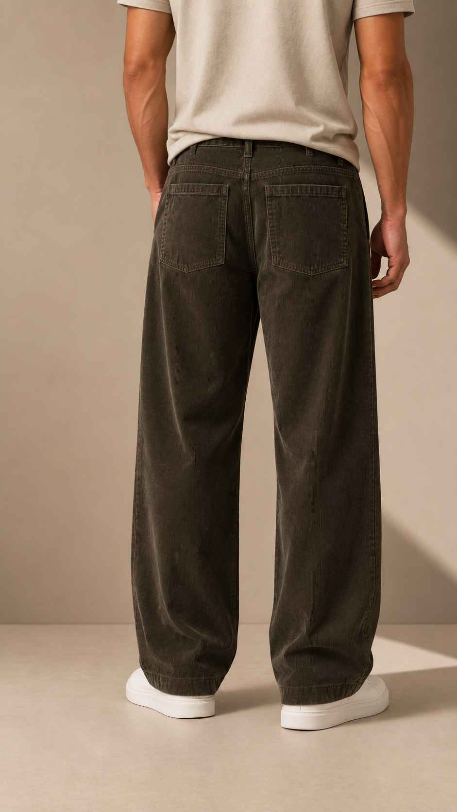 Dark Olive  Corduroy Pant - Relaxed Fit