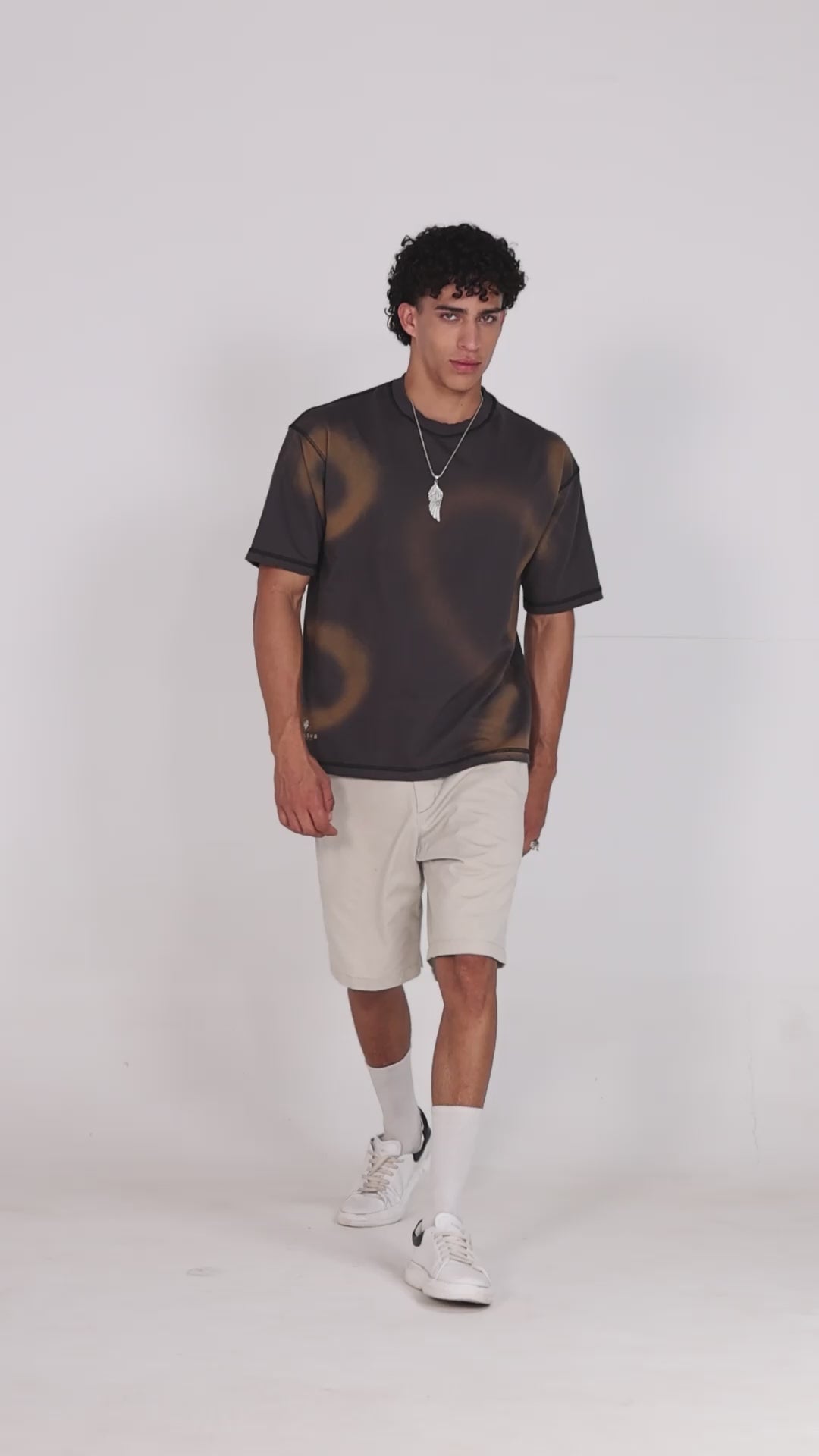 Loka Mandala Wave Tee - 280 gsm Cotton Terry