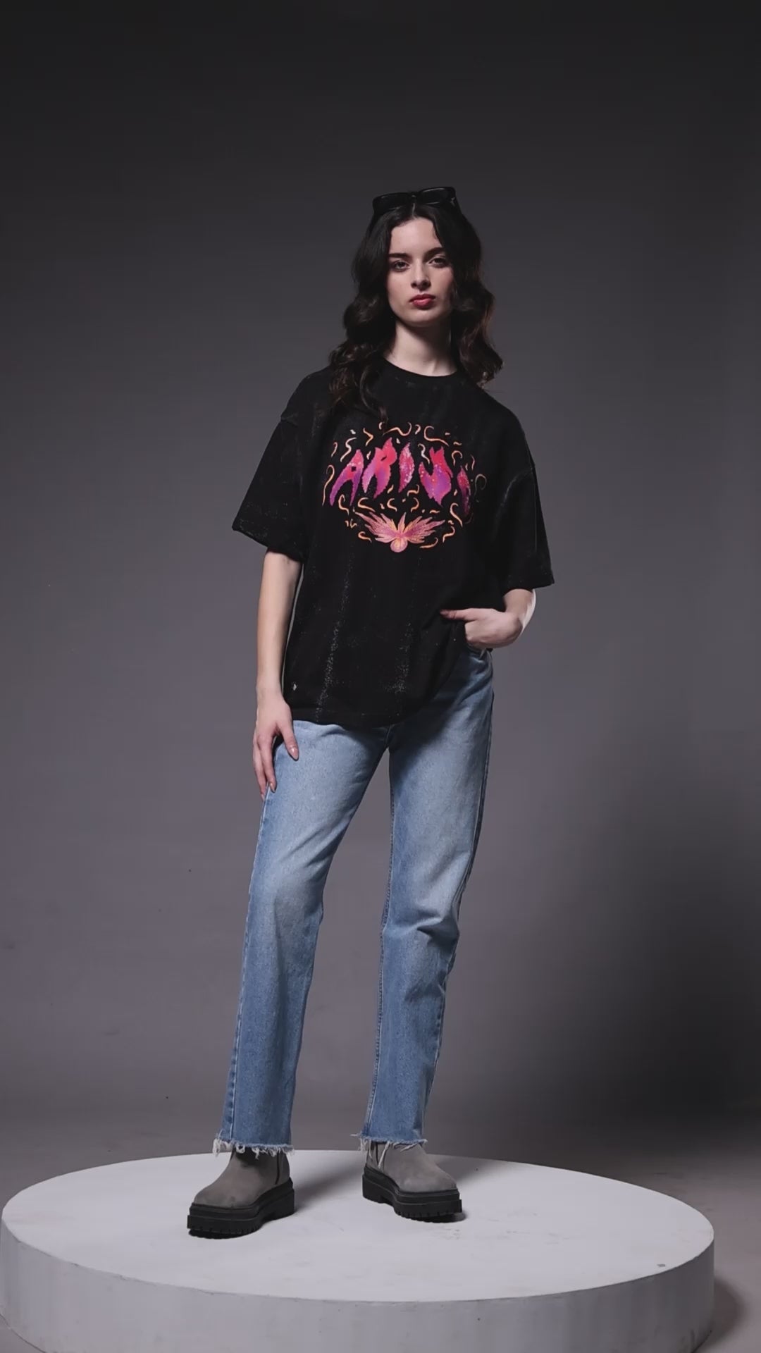 Awaken Flame Tee - 280 GSM Cotton Terry