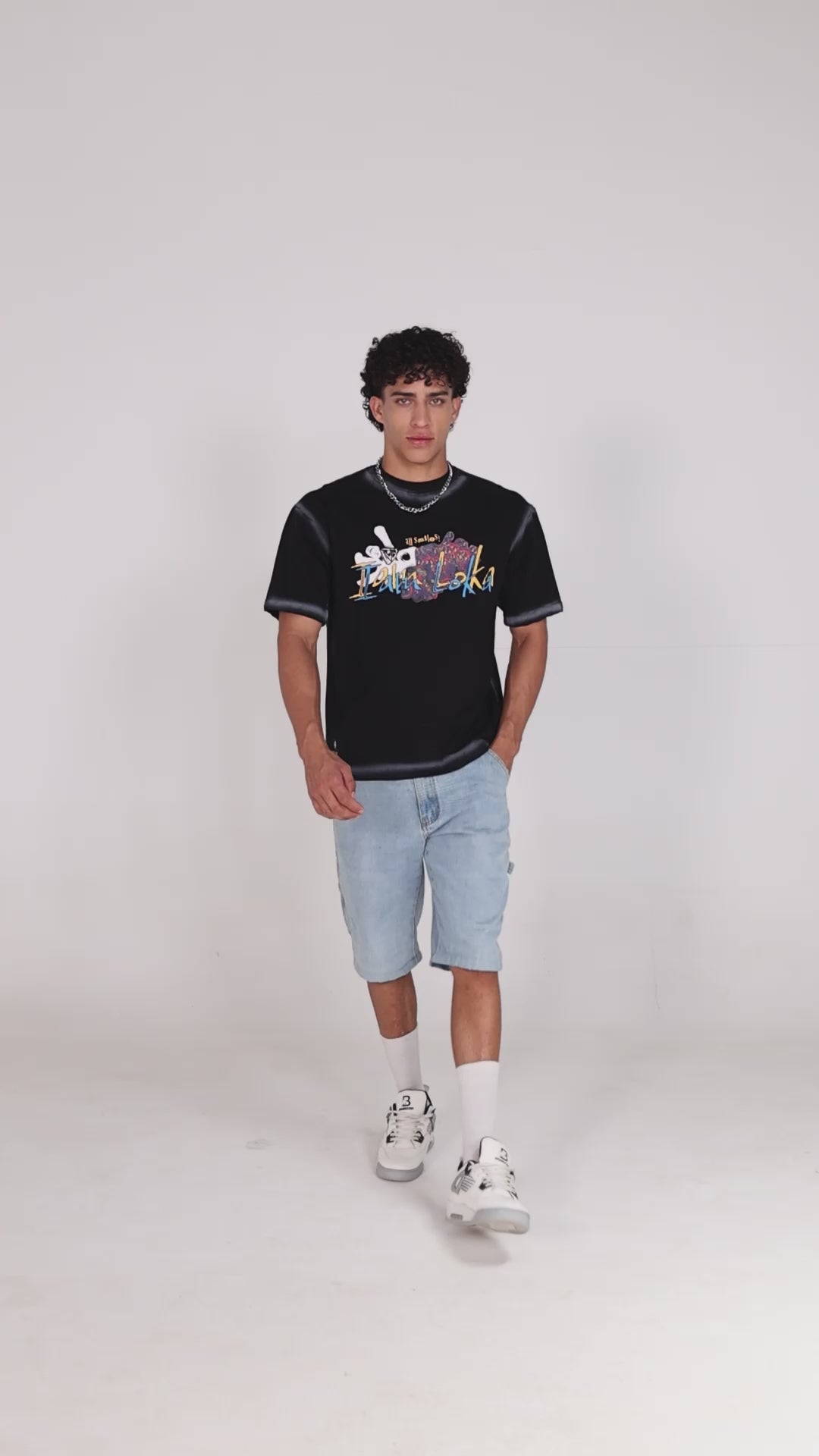 Loka Skull Bloom Tee - 280 GSM Cotton Terry
