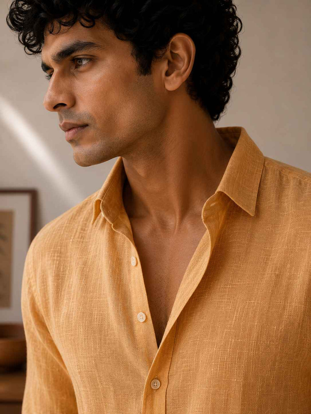 Saffron Linen Shirt