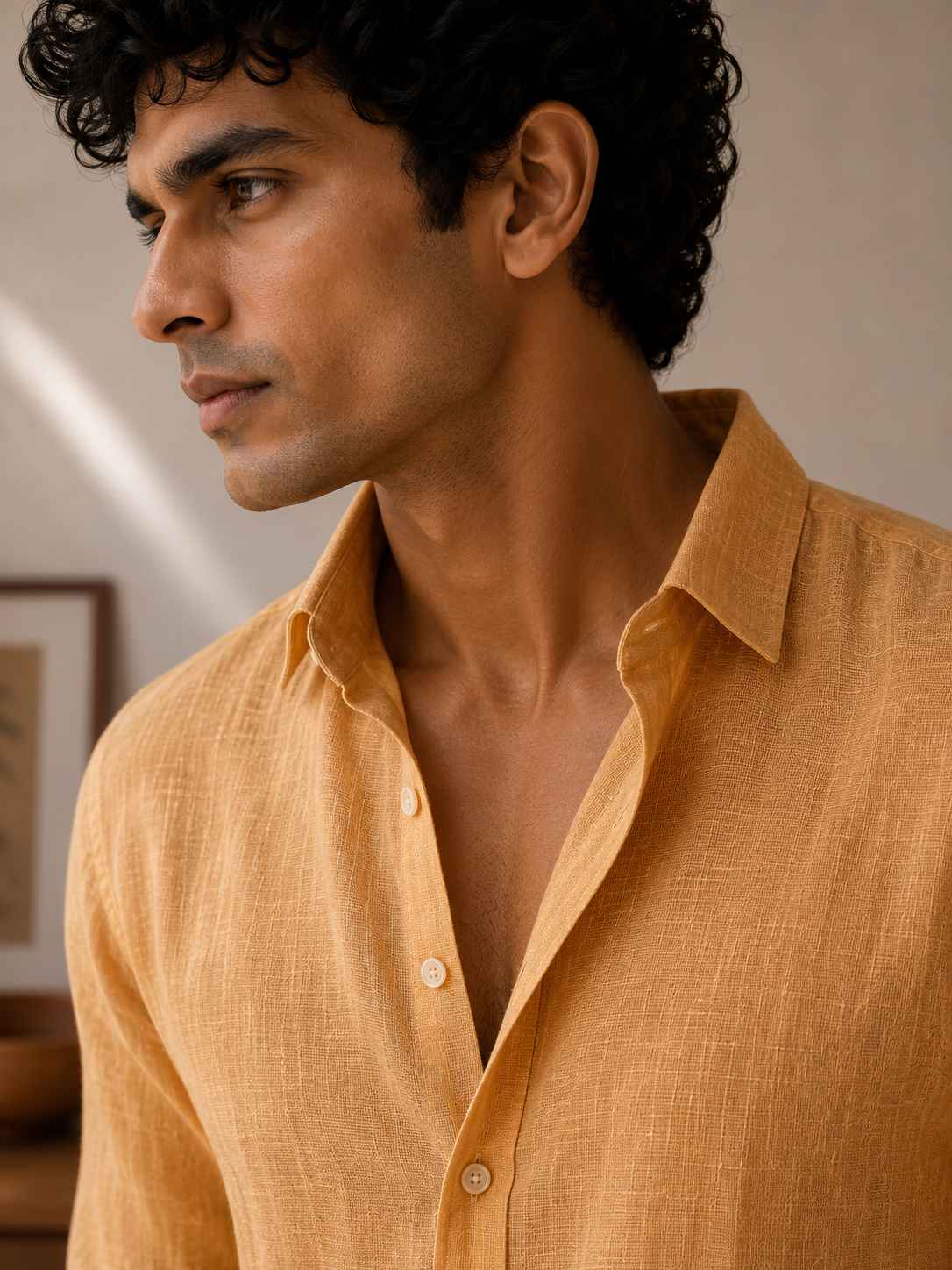 Saffron Linen Shirt