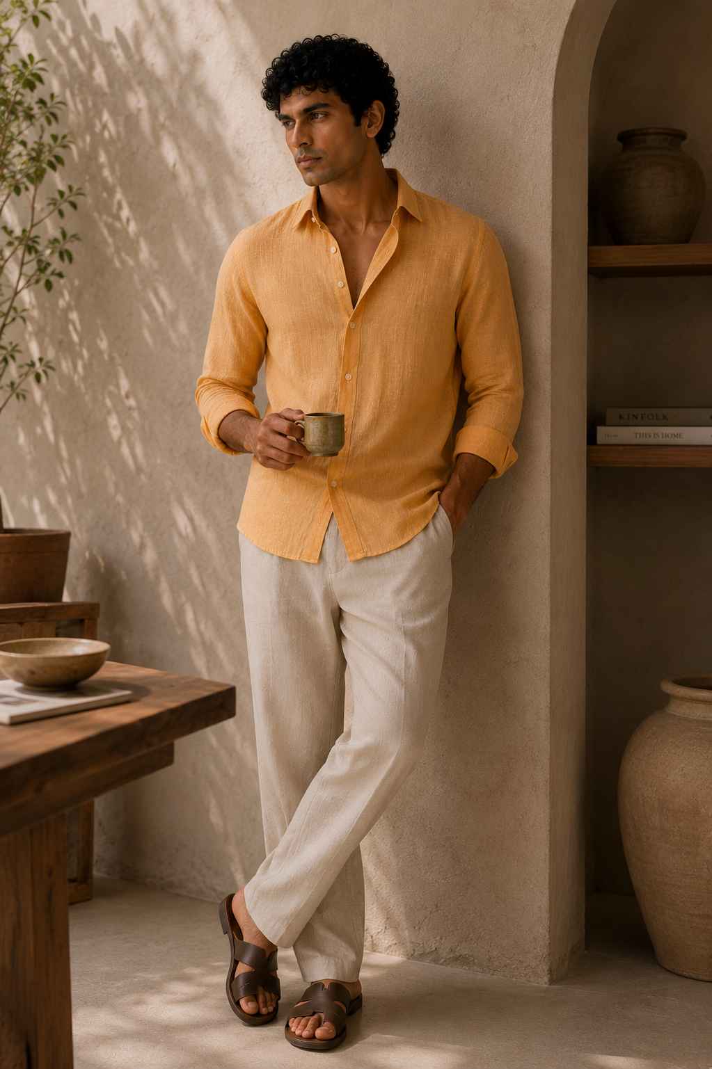 Saffron Linen Shirt