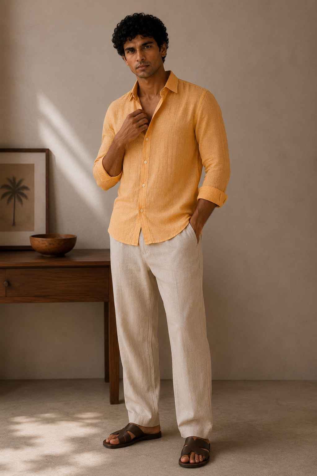 Saffron Linen Shirt