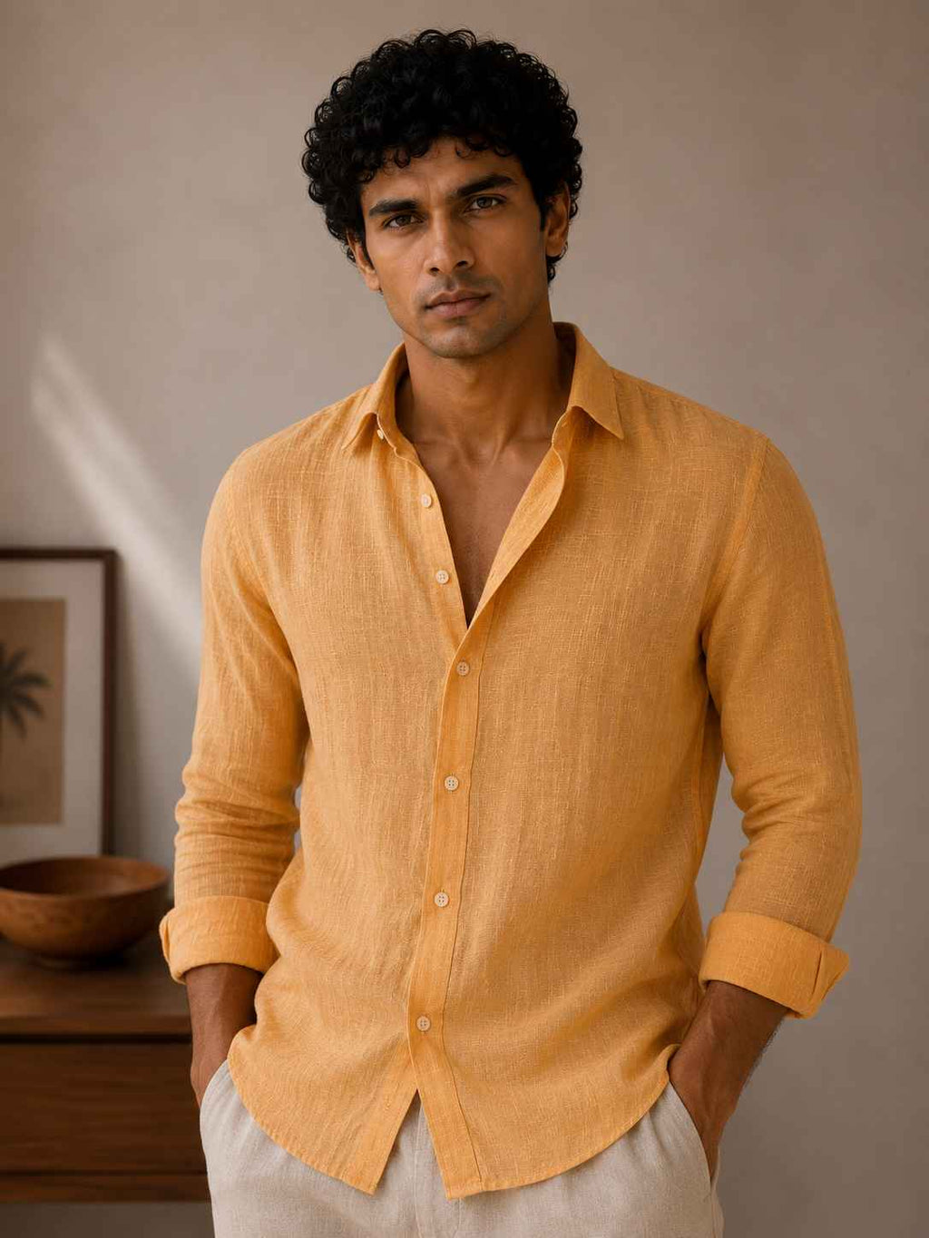 Saffron Linen Shirt